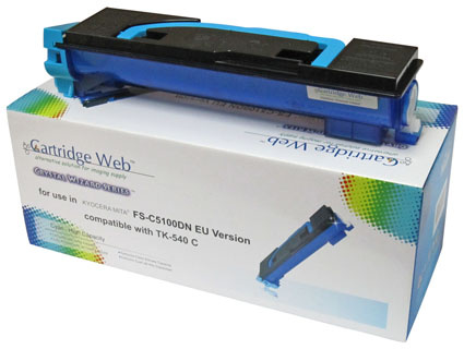 Zgodny z Kyocera TK540 / TK542 TK-540C 4k Cyan toner marki Cartridge Web do FS-C5100