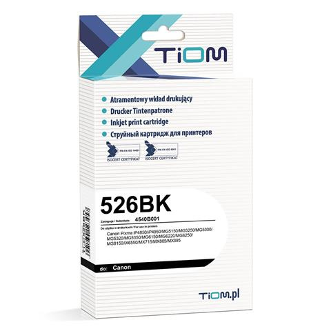 Zamiennik Canon CLI 526BK | 4540B001 | 10,5 ml | black tusz marki Tiom do MG5150 IP4820 IP4840 IP4850 IP4870 IP4900 MG5120 MG5140