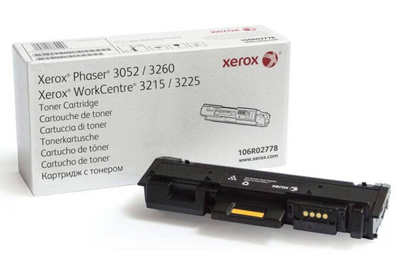 Oryginalny Toner Czarny Xerox 106R02778 do Xerox Phaser 3052/3260 / WorkCentre 3215/3225