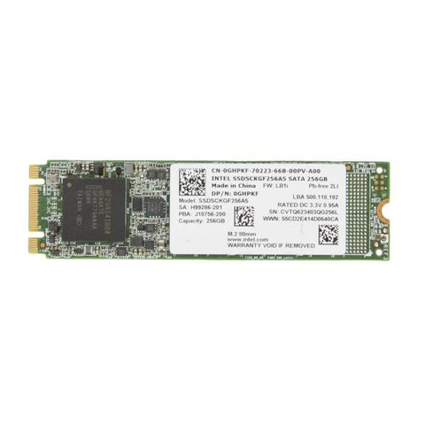 Dysk SSD / Intel SSDSCKGF256A5 / 256 GB / M.2 SATA