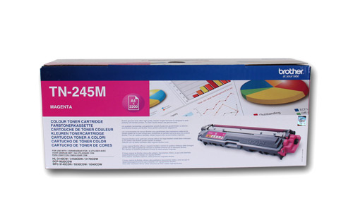 Oryginalny Toner TN-245M do Brother 2.2k Magenta do Brother DCP-9015CDW/DCP-9020CDW/ HL-3140CW/HL-3150CDW/HL-3170CDW/ MFC-9140CDN/MFC-9340CDW