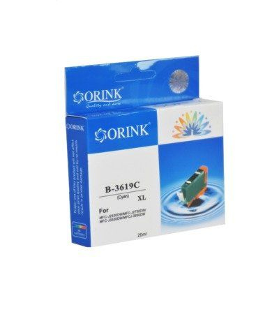 Zamiennik Brother LC3619 C 20ml Cyan tusz marki Orink do MFC-J2330DW J3530DW J3930D