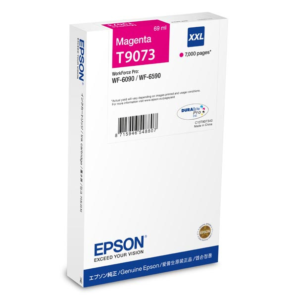 Oryginalny Tusz T9073 XXL do Epson 7k Magenta 