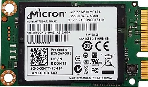 Dysk SSD / Micron M510 / 256 GB / mSATA