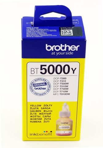 Oryginalny Tusz BT5000Y Yellow 48,8ml do Brother DCP-T220/T300/T310/T420W/ T425W/T500W/T510W/T520W/ T525W/T700W/T710W/T720W/ MFC-T800W/T910DW/T920DW