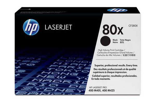 Oryginalny Toner Czarny HP (80X CF280X) 6,9k do HP LaserJet Pro 400 M401dn/M401dne/M401a/M401d/M401dw/M425dw/M425dn