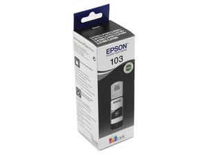 Oryginalny Tusz Epson 103 Bk 65 ml Black do Epson EcoTank L3110/L3111/L3150/ L3151/L3156/L1110/ L1250/L3251/L3250/ L3160/L3210/L3211/ L3266/L3230/L3231