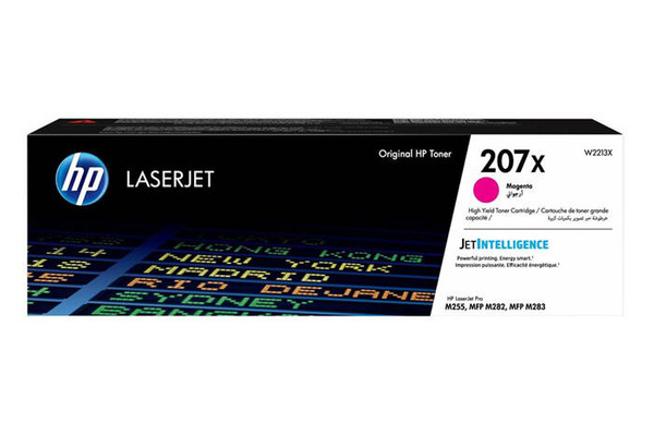 Oryginalny Toner HP 207X W2213X 2,45k Magenta do HP Color LaserJet Pro M255dw/M255nw/M282nw/M283cdw/M283fdn/M283fdw