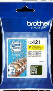 Brother Tusz LC421Y Yellow 200str