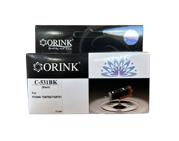 ORINK Tusz CLI531BK do drukarek Canon Pixma TS8750, TS8751 | Cyan | 18,5ml