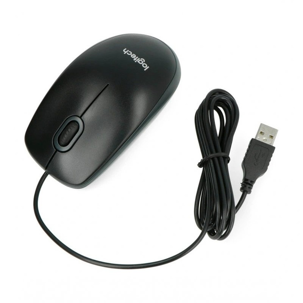 Mysz optyczna przewodowa Logitech  B100 (USB)