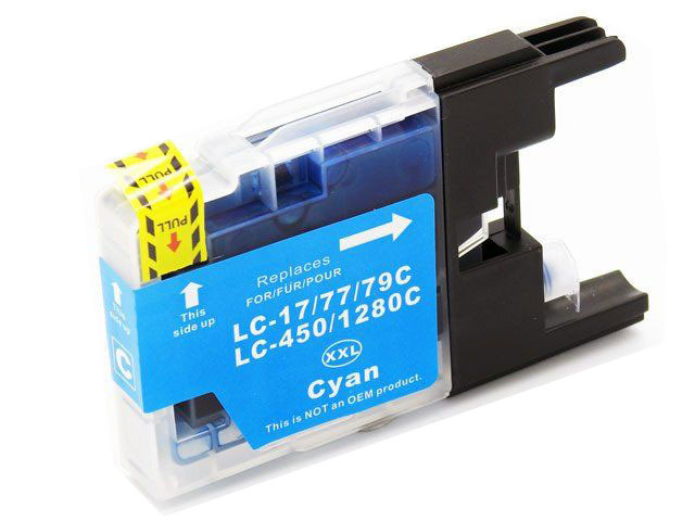 Zamiennik Brother LC1280C 25ml Cyan tusz marki DDPrint do J525W J5910DW J6510DW J725DW J925DW J430W J625DW