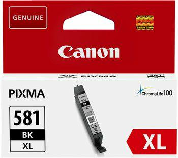 Oryginalny Tusz CLI-581BK XL do Canon 8.3 ml Black do Canon PIXMA TR8550/TR7550/ TS6150/TS6151/TS6250/TS6251/TS8150/ TS8151/TS8152/TS8250/TS8251/TS8252/ TS9150/TS9155/TS9550/TS9551C