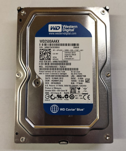 WD Blue / 3,5'' / WD2500AAKX / 250 GB / SATA