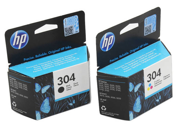 Zestaw Tuszy HP 304 N9K06AE+N9K05AE do HP DeskJet 4ml Black+ 2ml Color Oryginalny