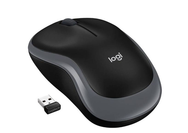 Mysz optyczna bezprzewodowa Logitech M185, szara