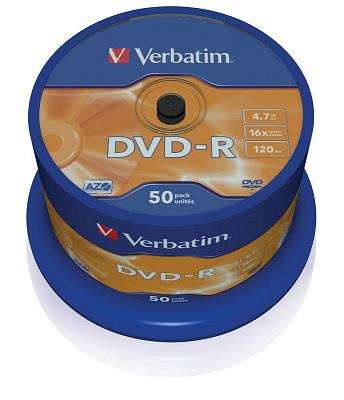 Verbatim DVD-R 16x 4,7GB 50p cake box