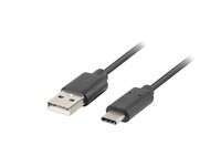 Kabel, USB 2.0 do USB-C 2.0, 1,8m , Lanberg CA-USBO-20CU-0018-BK