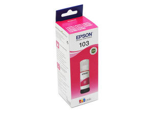 Oryginalny Tusz Epson 103 Magenta 65ml do Epson EcoTank L3110/L3111/L3150/ L3151/L3156/L1110/ L1250/L3251/L3250/ L3160/L3210/L3211/ L3266/L3230/L3231