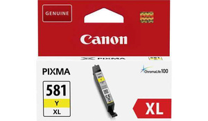 Oryginalny Tusz CLI-581Y XL do Canon 8.3 ml Yellow do Canon PIXMA TR8550/TR7550/TS6150/TS6151/TS6250/TS6251/TS8150/TS8151/TS8152/TS8250/TS8251/TS8252/TS9150/TS9155/TS9550/TS9551C