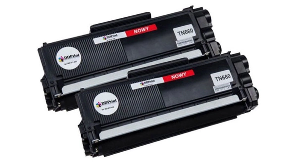 Zestaw 2x toner Zgodny z TN2320 Czarny 2.6K marki DDPrint Nowy do Brother HL-L2300D/L2340DW/L2360DN/L2365DW/DCP-L2500D/L2520DW/L2540DN/L2560DW/MFC-L2700DW/L2720DW/L2740DW