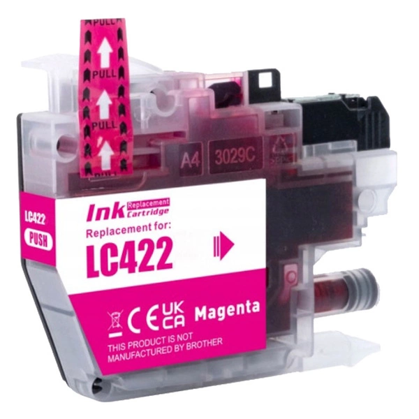 Tusz Magenta LC-422M zamiennik LC422M 11ml marki DDPrint do Brother MFC J5340DW J5340DWE J5345DW J5740DW J6540DW J6540DWE J6590DW J6940DW