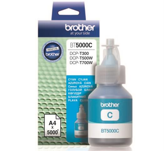 Brother Tusz BT5000C Cyan 5Kdo do DCP-T420W T425W T520W T525W