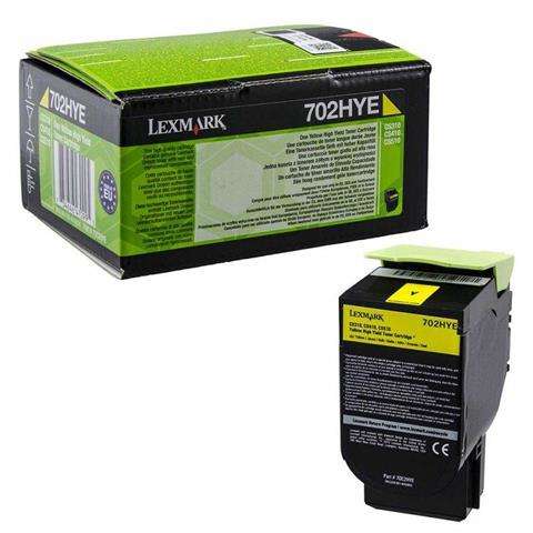 Lexmark Toner 702HY 70C2HYE Yellow 3K