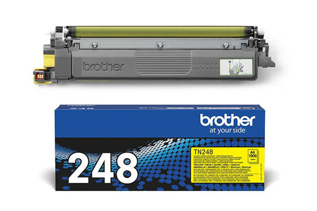 Oryginalny Brother TN248 Y TN-248Y 1k Yellow toner marki Brother do DCP-L3550 L3560