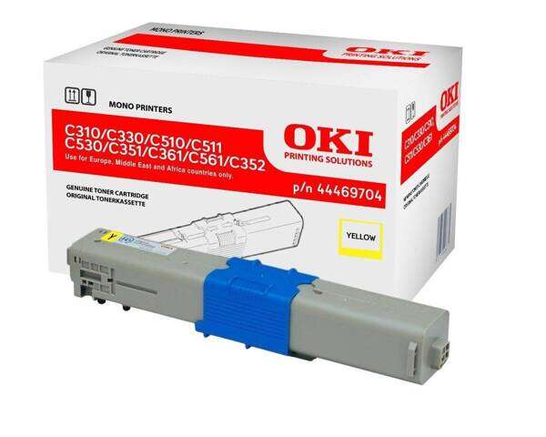 Oryginalny Toner 44469704 do OKI 2k Yellow 