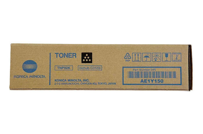 Oryginalny Toner Black Konica Minolta Bizhub C3120i (TNP92K, TNP-92K, AE1Y150)