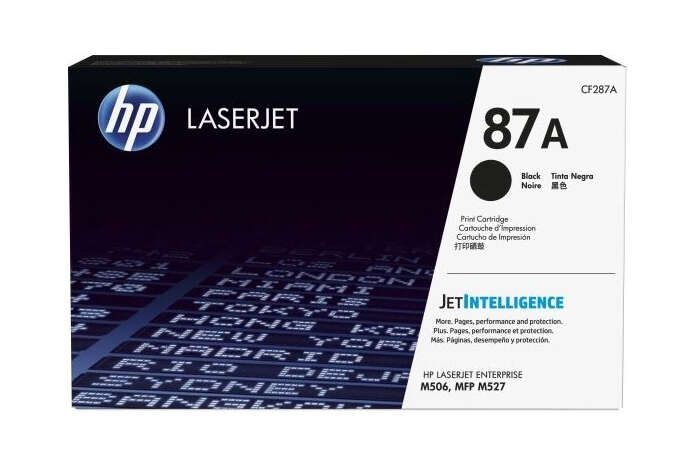 Oryginalny Toner Czarny HP LaserJet Enterprise M501, M506, M527 (87A CF287A)