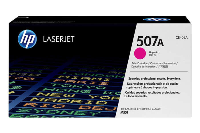 Oryginalny Toner Magenta HP LaserJet Enterprise 500 Color M551, M575, Pro 500 M570 (507A CE403A) 