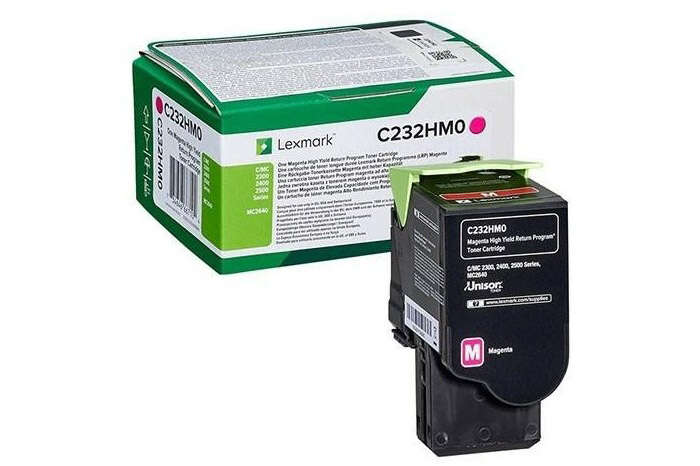 Oryginalny Toner Magenta Lexmark C2325 (C232HM0)