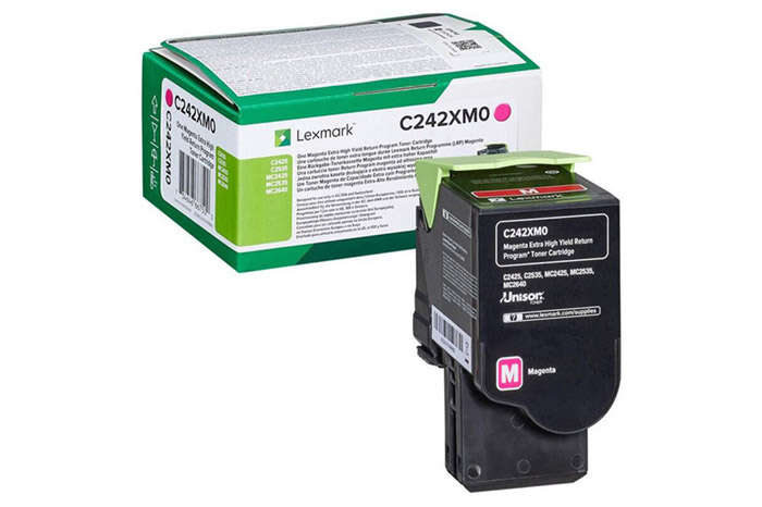 Oryginalny Toner Magenta Lexmark C2425 (C242XM0) 