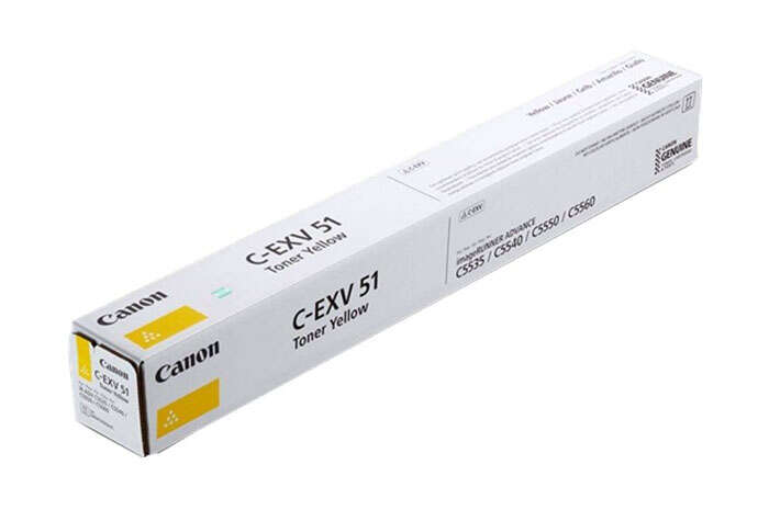 Oryginalny Toner Yellow Canon ADV iR-C5535, iR-C5540, iR-C5550, iR-C5560 (C-EXV51Y, CEXV51Y, 0484C002)