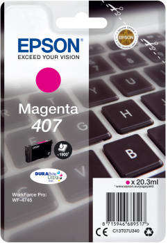 Oryginalny Tusz 407 do Epson 20.3 ml Magenta 