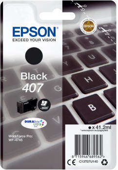 Oryginalny Tusz 407 do Epson 41.2 ml Black 