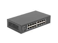 Switch LANBERG RSGE-16 / 16 portów / 1 Gbps / Gigabit Ethernet / rack 10''/19''