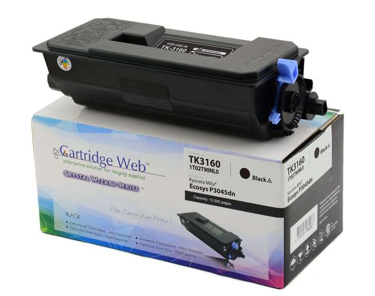 Zamiennik Kyocera TK3160 / TK-3160 12,5k Black toner marki Cartridge Web do ECOSYS P3045dn,P3050dn, P3055dn, P3060dn