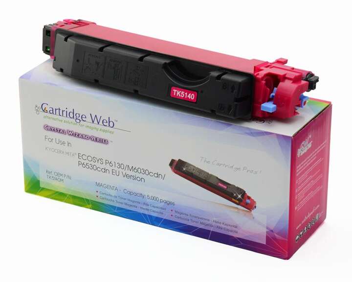 Zamiennik Kyocera TK5140 / TK-5140M 5k Magenta toner marki Cartridge Web do Ecosys M6030cdn, M6530cdn, P6130cdn