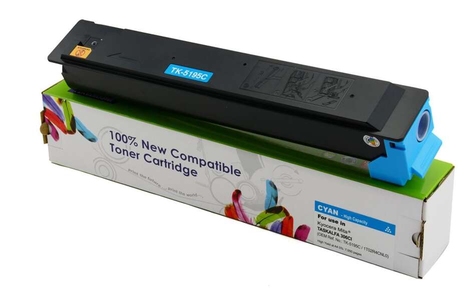 Zamiennik Kyocera TK5195 / TK-5195C 7k Cyan toner marki Cartridge Web do TASKalfa 306ci