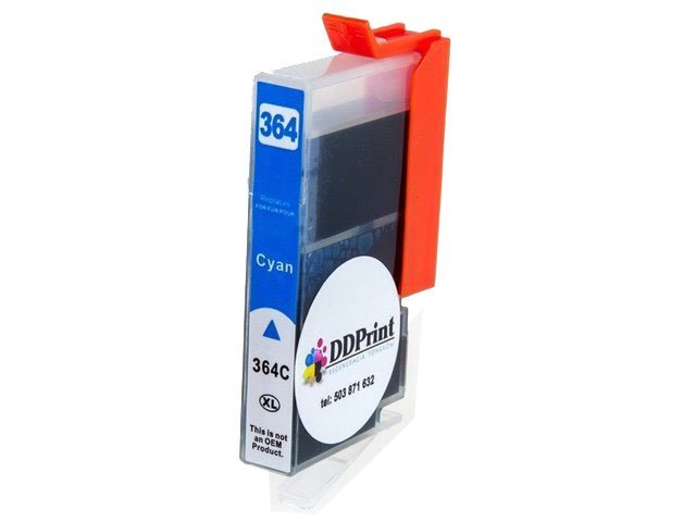 Zamiennik hp 364XL CB323EE Cyan 14,5ml tusz marki DDPrint do HP 3520 5510 5520 3070a 3070 3522 3524 5515