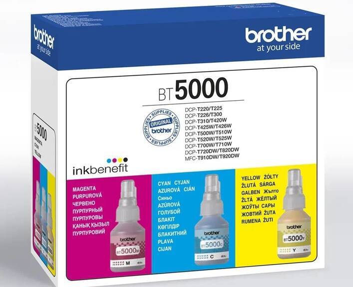 Brother Tusz BT5000CLVAL CMY 3x5K