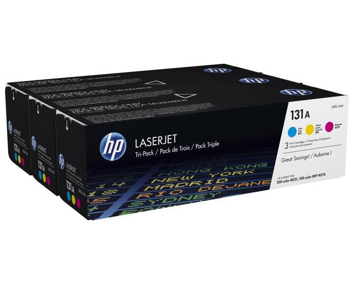 HP Toner nr 131A U0SL1AM 3pack CMY