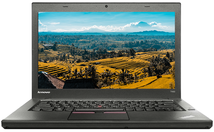 Laptop Poleasingowy Lenovo ThinkPad T450 Core i5 5200u (5-gen.) 2,2 GHz / 8 GB / 120 SSD / 14" HD+ / Win 10 Prof. (Update)