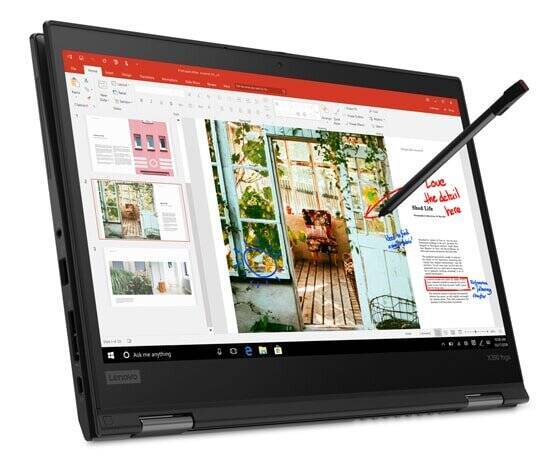 Lenovo ThinkPad Yoga X390 Core i5 8265U (8-gen.) 1,6 GHz / 8 GB / 240 SSD / 13,3'' FullHD, dotyk / Win 11 Pro / Klasa A-