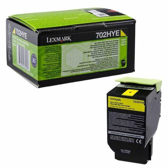 Lexmark Toner 702HY 70C2HYE Yellow 3K