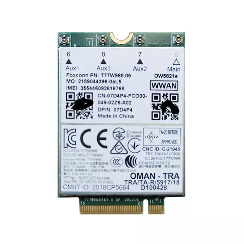 Modem WWAN LTE / Foxconn DW5821e / do laptopów Dell