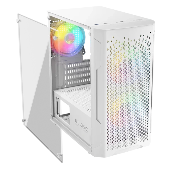 Nowy gamingowy Logic Aramis biały ARGB MINI AMD Ryzen 5 4500 3,6 GHz / 16 GB / 480 SSD / Win 11 + Nvidia RTX 3050 [6 GB]